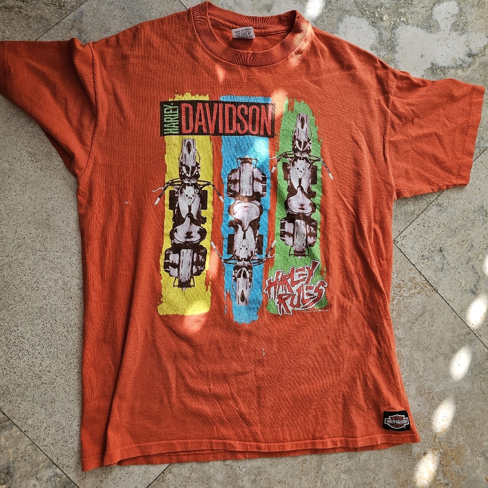 1989 Vintage Harley Davidson Tshirt, Single Stitch San Diego